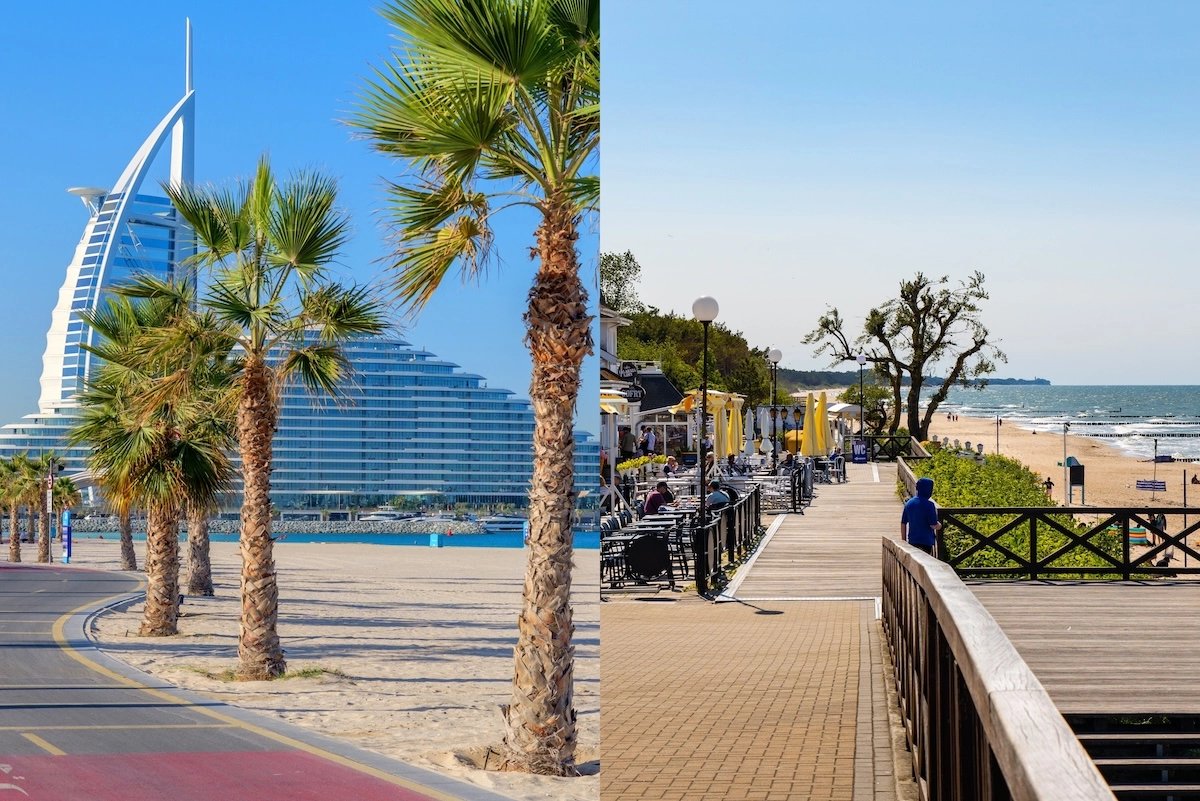 Dubaj tańszy niż Mielno? Porównanie cen hoteli rozgrzało polski internet