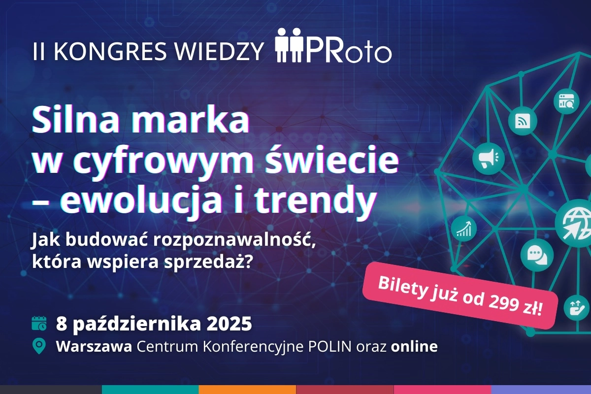 Kongres Wiedzy PRoto powraca! Silna marka w cyfrowym świecie. Jak budować rozpoznawalność, która wspiera sprzedaż?