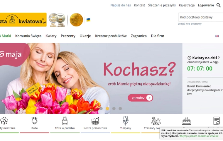 UOKiK uderza w Pocztę Kwiatową tuż przed Dniem Matki. "Spółce grozi kara do 10 proc. obrotu"