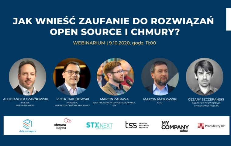 Jak wnieść zaufanie do rozwiązań open source i chmury? Zapraszamy na webinar