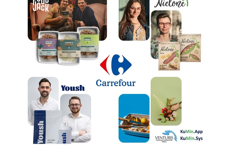 Carrefour zainwestował w cztery polskie startupy z branży foodtech