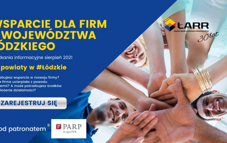 Wsparcie dla firm z województwa łódzkiego