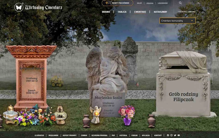 Wirtualne cmentarze - jak to działa?