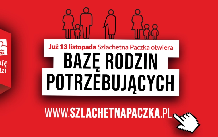 Szlachetna Paczka startuje po raz kolejny. Baza potrzebujących zostanie udostępniona 13 listopada