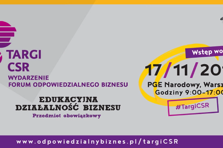 Edukacyjna działalność biznesu na 6. Targach CSR