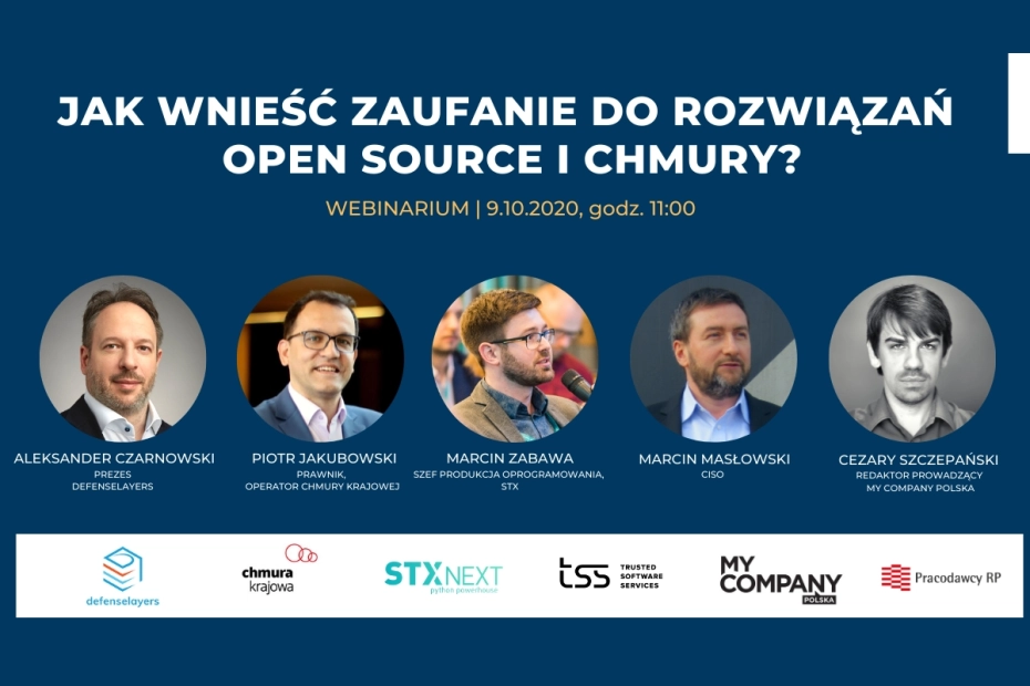 Jak wnieść zaufanie do rozwiązań open source i chmury? Zapraszamy na webinar
