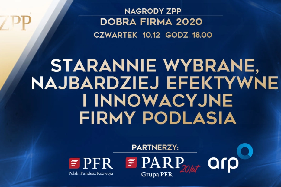 Już 10 grudnia Gala „Dobre Firmy województwa podlaskiego”