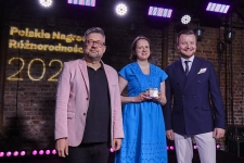 Marcin Dzierżanowski, Marianna Wartecka (Fundacja Ocalenie) i Grzegorz Sadowski