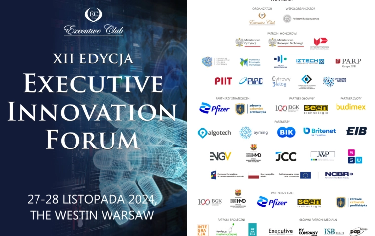 Razem dla innowacyjnej gospodarki: Dołącz do Executive Innovation Forum 2024!