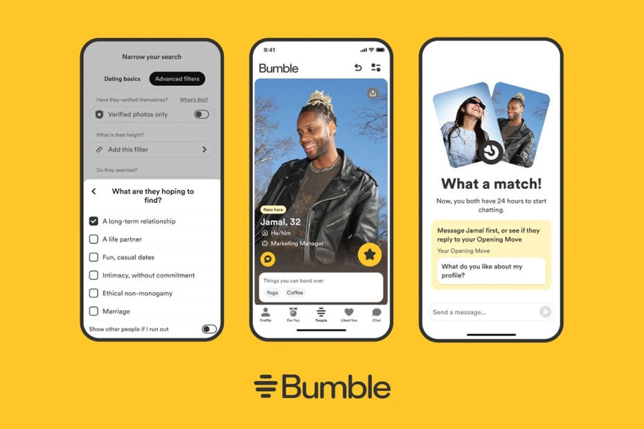 Bumble w 2021 r. zaliczyło jeden z najbardziej 
spektakularnych debiutów na nowojorskiej giełdzie Nasdaq.