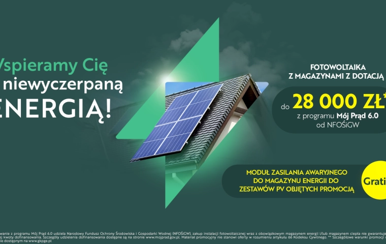 PGE oferuje fotowoltaikę z magazynem energii i modułem zasilania awaryjnego gratis