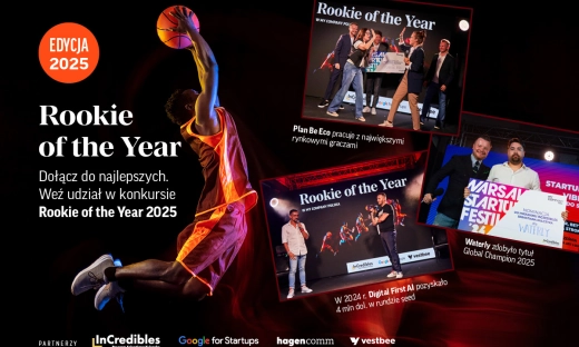 Rusza kolejna edycja Rookie of the Year! Zgłoś swój startup i dołącz do najlepszych