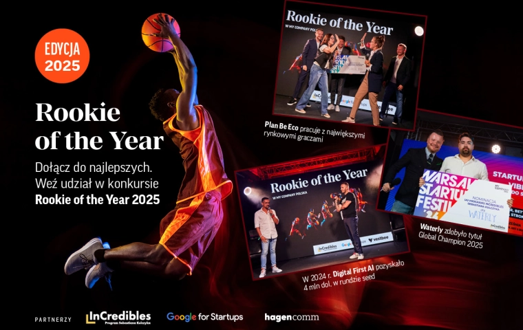 Rusza kolejna edycja Rookie of the Year! Zgłoś swój startup i dołącz do najlepszych