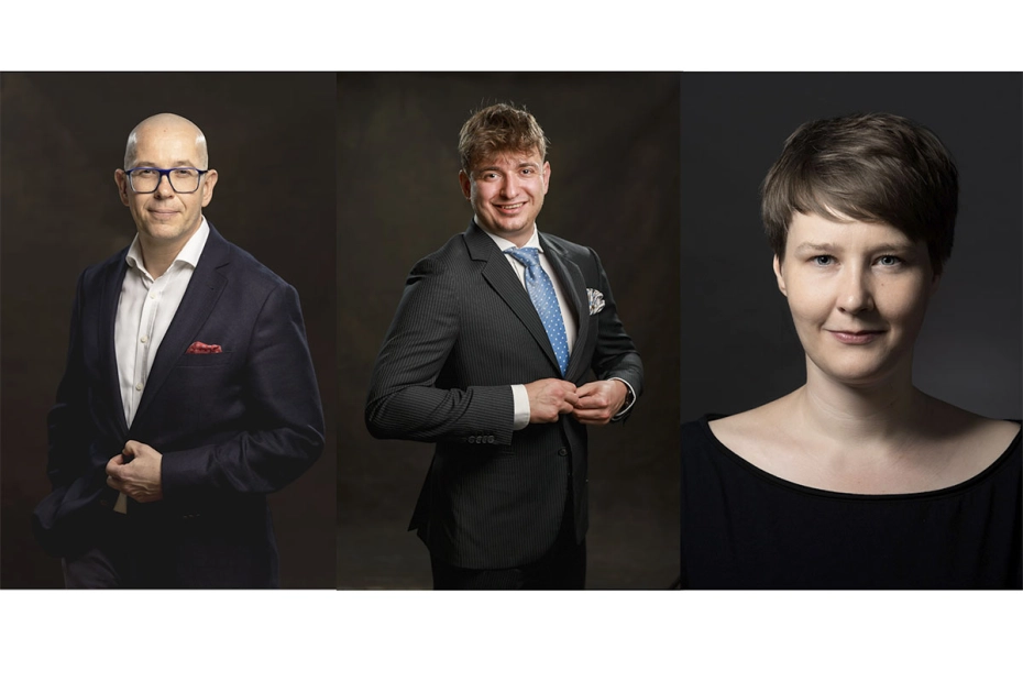 (od lewej) dr hab. Rafał Mrówka prof.SGH, kierownik programu MBA for Startups; Damian Góral DealMe; Joanna Lipner, CO-founder & Managing Director, Pikralida.