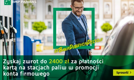 „Rozpędź swój biznes” z Bankiem BNP Paribas i zyskaj nawet 2400 zł na konto firmowe