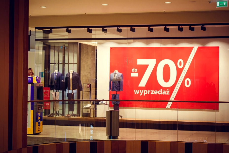 wyprzedaż w sklepie