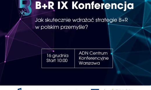 Zapraszamy na IX edycję Konferencji “B+R – jak skutecznie wdrażać strategie B+R w polskim przemyśle?”