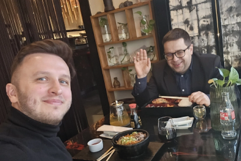 Kuba Dobroszek i Karol Kościński, dyrektor generalny ZAiKS-u.