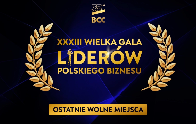 Wielka Gala Liderów Biznesu już 20 lutego. BCC nagrodzi najlepsze polskie firmy i wręczy Nagrody Specjalne