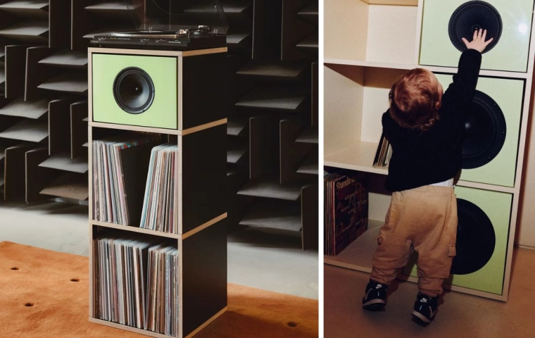 Regał, który gra. Polska firma Tylko prezentuje system audio wbudowany w meble