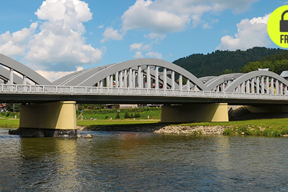 Most łukowy nad Dunajcem w Krościenku, jedna z ponad 20 realizacji konsorcjum.