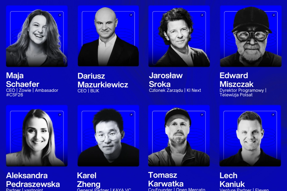 CSF to 150 speakerów na 4 scenach: Demo Stage, Elevate Stage, Community Stage, Open Mic Pitch