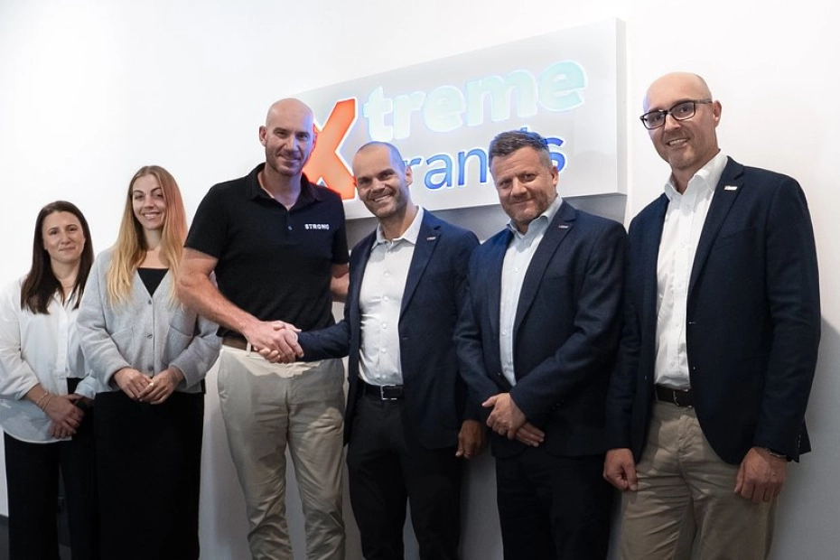 Carley Cunningham (Business Performance Manager STRONG Pilates), Heather Christie​ (VP of Onboarding STRONG Pilates), John Hastings​ (Sales and Operations Strong Pilates), Łukasz Dojka (założyciel i właściciel Xtreme Brands), James Cotton (CEO Xtreme Brands), Łukasz Nowakowski (założyciel i właściciel Xtreme Brands)
