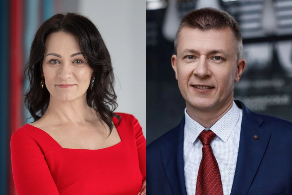 Monika Constant, prezeska Związku Polskiego Leasingu i Marcin Nieplowicz, główny ekonomista EFL i ZPL