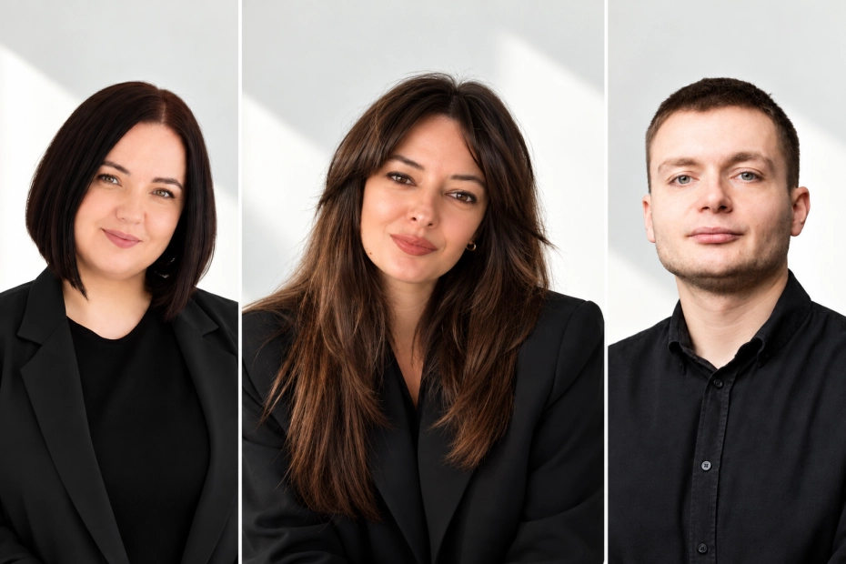 Redaktor Monika Świetlińska, redaktor naczelna Katarzyna Krogulec oraz redaktor Jan Wojtal.