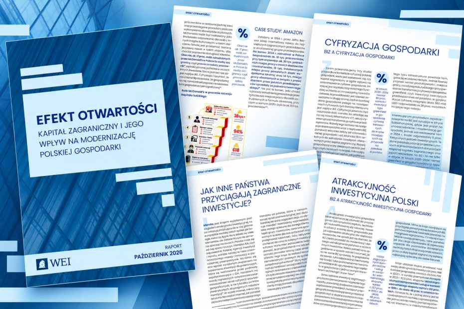 Polskie inwestycje za granicą są dziewięciokrotnie mniejsze niż zagraniczne inwestycje w Polsce. Raport wskazuje tę asymetrię jako słabość naszej gospodarki.