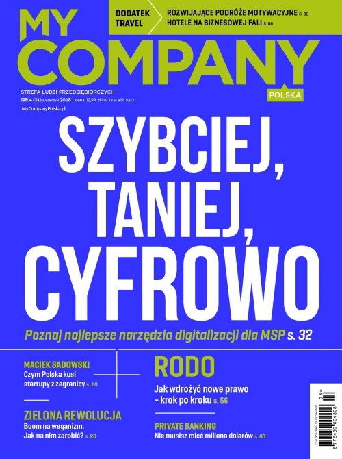 Miesięcznik My Company Polska - Wydanie 4/2018 (31)