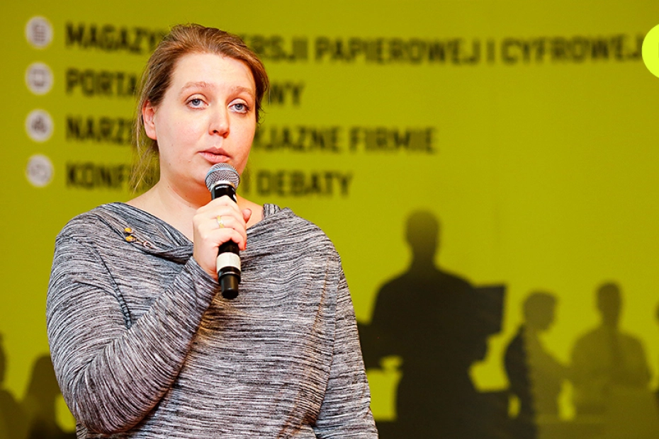 Sylwia Ciemińska, Edenred, podczas prezentacji „W kierunku oszczędności. Efektywne zarządzanie wydatkami służbowymi”, Konferencja My Company Polska, 8 grudnia 2015 r.