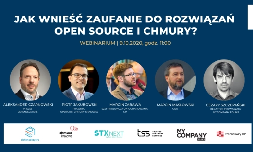 Jak wnieść zaufanie do rozwiązań open source i chmury? Zapraszamy na webinar